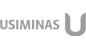 Logo da Usiminas cliente atendido pela Rayflex
