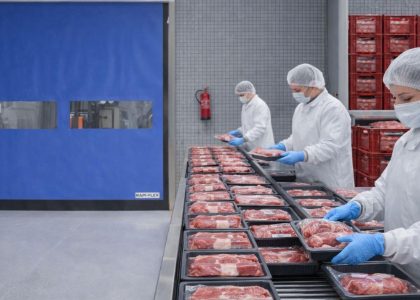 Porta rápida setor alimentício