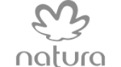 Logo da Natura cliente atendido pela Rayflex