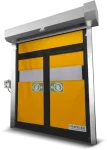 Porta Rápida RP de Emergência Foto da Porta Rápida RP de Emergência desenvolvida pela Rayflex